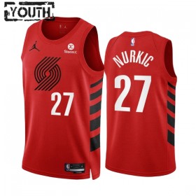 Dres Portland Trail Blazers Jusuf Nurkic 27 2022-23 Statement Edition Crvena Swingman - Dječji